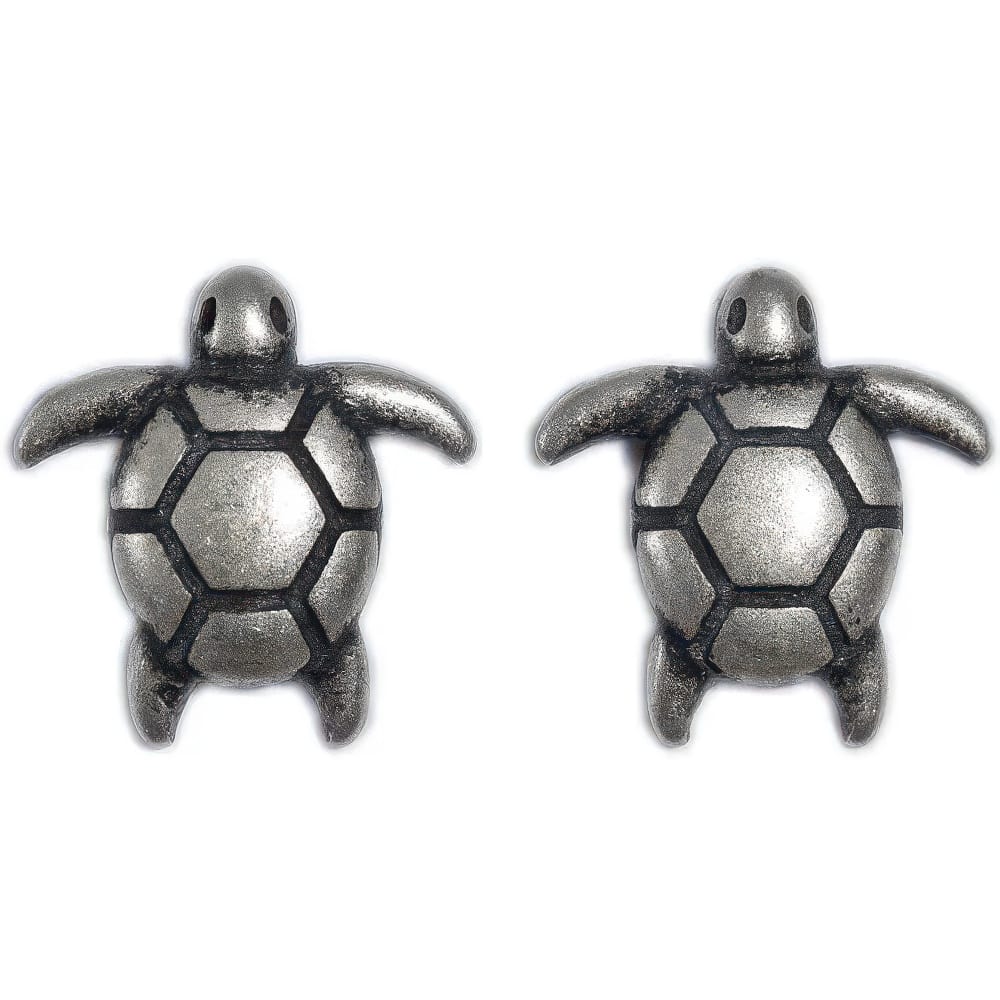 Petites Boucles d'Oreilles Tortues Argent Femme